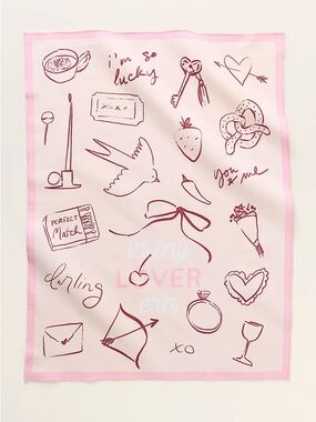 Anthropologie MY LOVER ERA DISH TOWEL